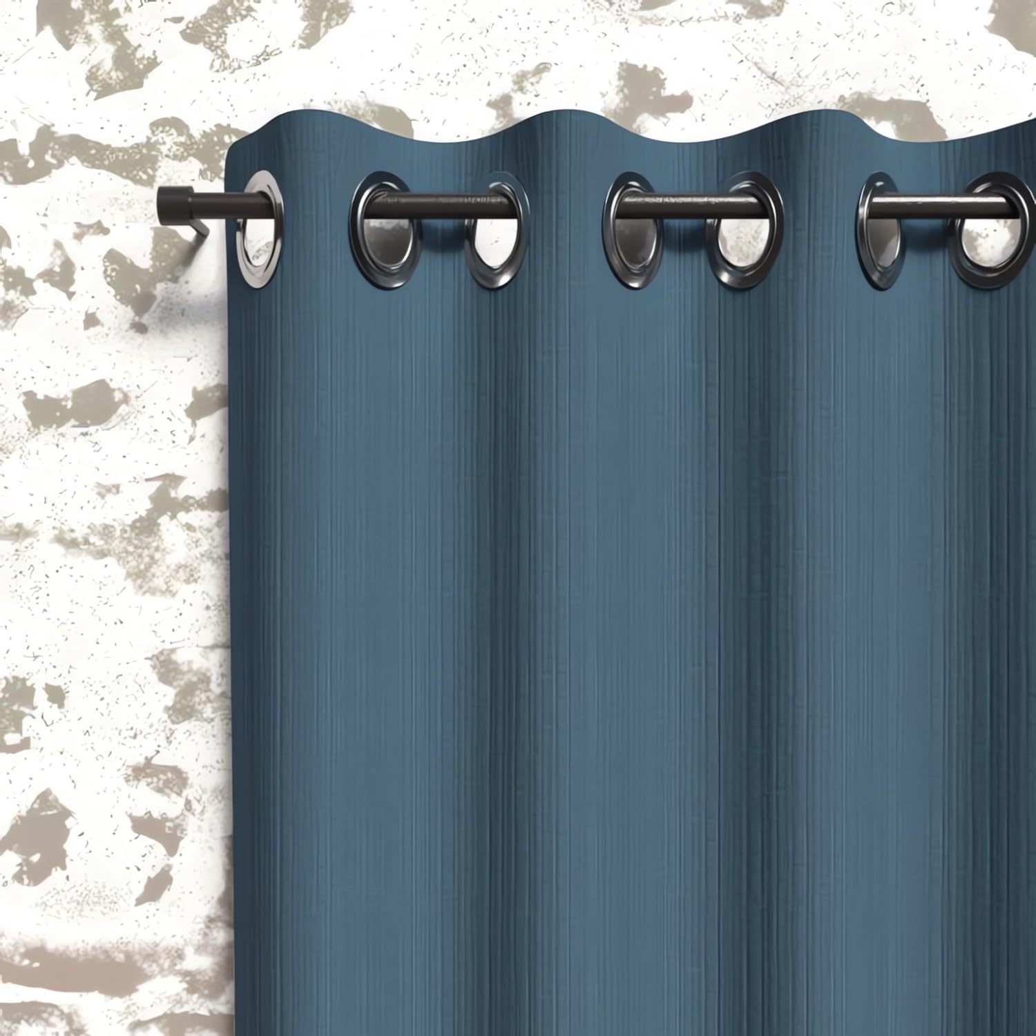 Soleil d'ocre, Boheme Insulated Eyelet Curtain 135 x 180 cm Duck Egg Blue