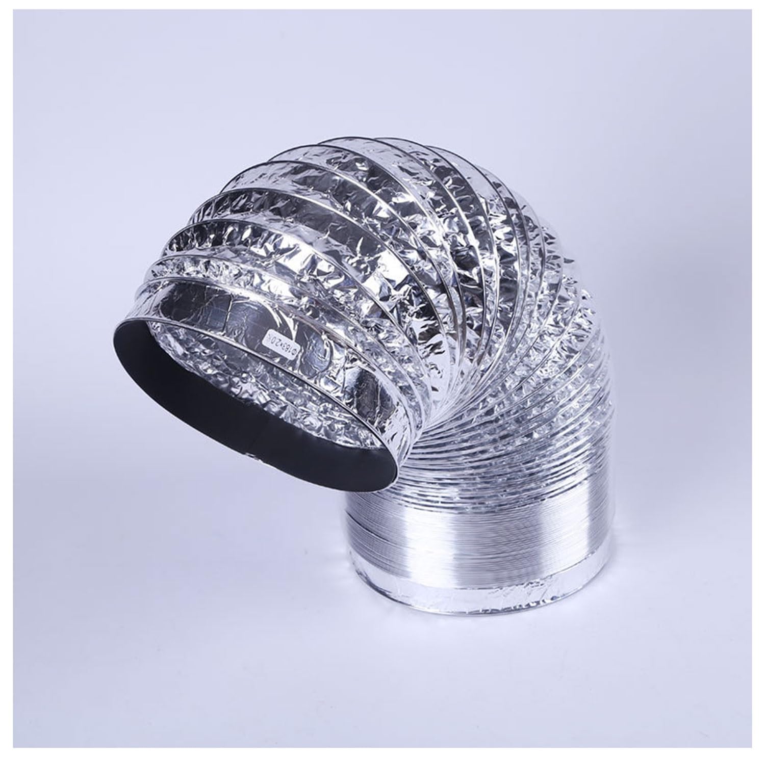 Condotto flessibile in alluminio, Tubo flessibile for condotto di ventilazione in alluminio e PVC, 80-300 mm, confezione da 2 morsetti in acciaio inossidabile, lunghezze da 2 a 5 m(4m,300mm)