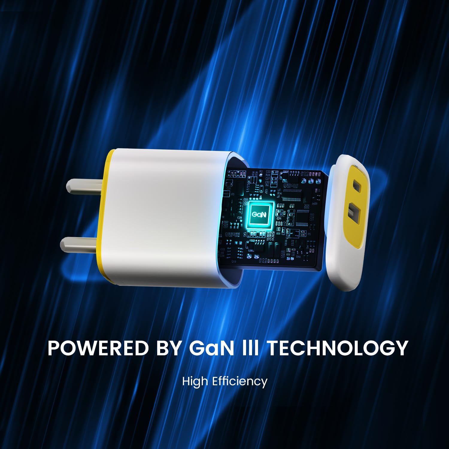 DeperAI 25W 2-in-1 Fast Charger[MFi-Certified], Compatible with iPhone, Samsung, Oppo, Vivo, iPad, and Others, Wall Adapter GaN III PD3.0 Charger, Supports UFCS(Yellow) — Amazon image 5