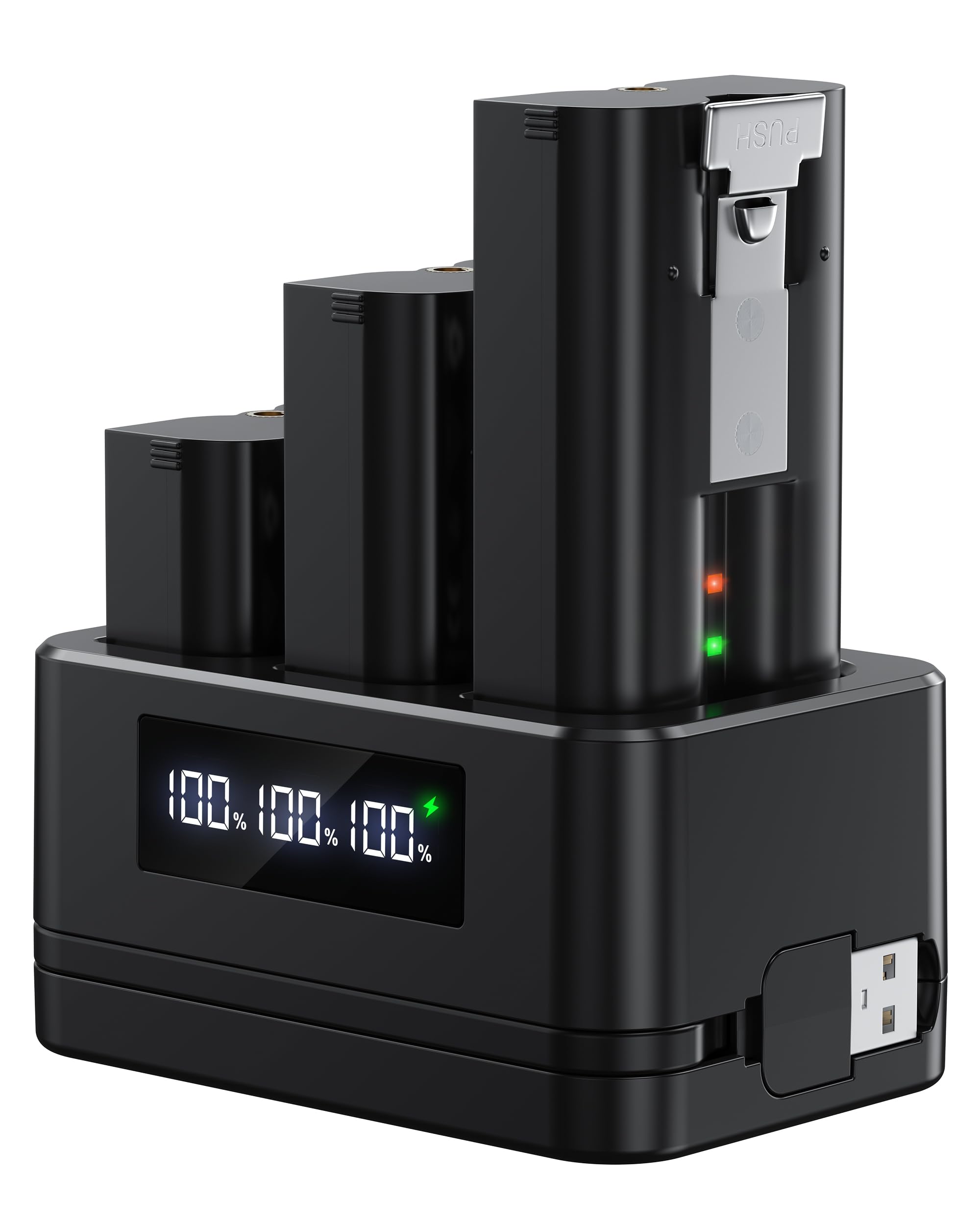 Replacement Battery for Ring Camera, 3-Pack 6040mAh Rechargeable Quick Release Battery Pack Compatible with Ring Doorbell Camera 2/3/3 Plus/4,