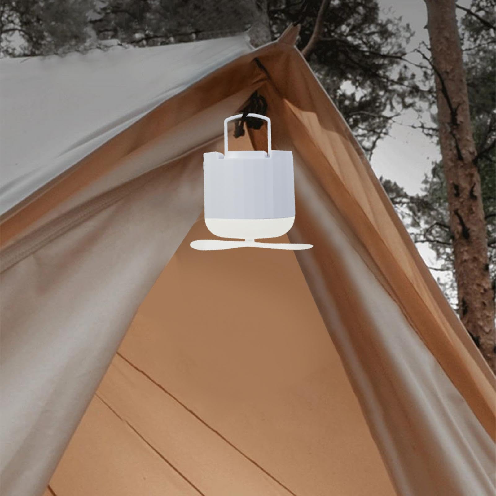 Campingzeltventilator, Deckenventilator, USB-Ladeventilator, Zeltventilator für Innen- und Außenbereich, Luftkühler für Nachtkomfort, belüftet