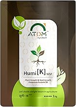 ATOM AGROTECH Humic Acid (98%) for Plant | Plant Fertilizer for Potted Plants | Plant Growth Enhancer, Soil Conditioner, Improves Plant Root System (1 Kg) pack of 1