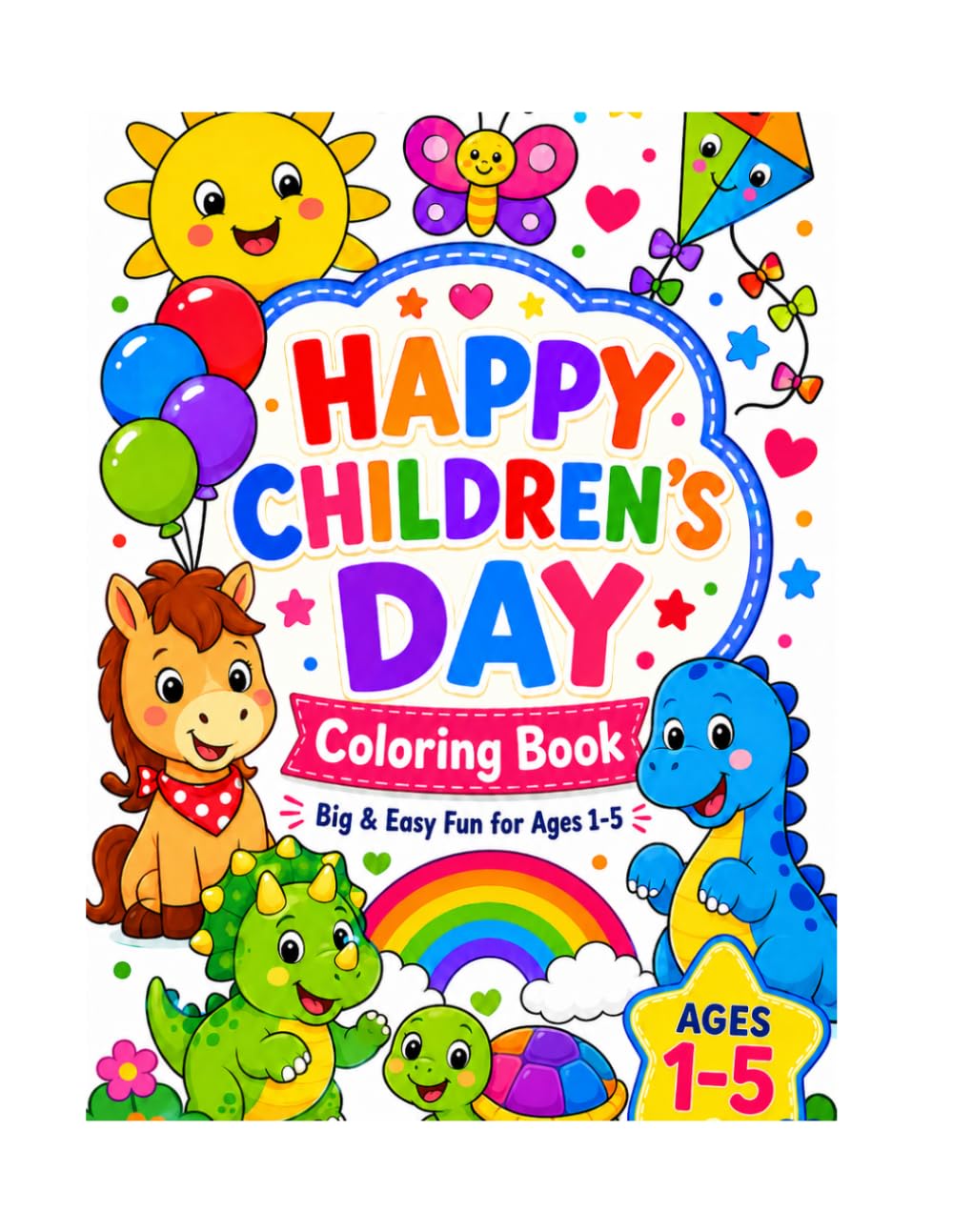 Happy Children’s Day Coloring Book
