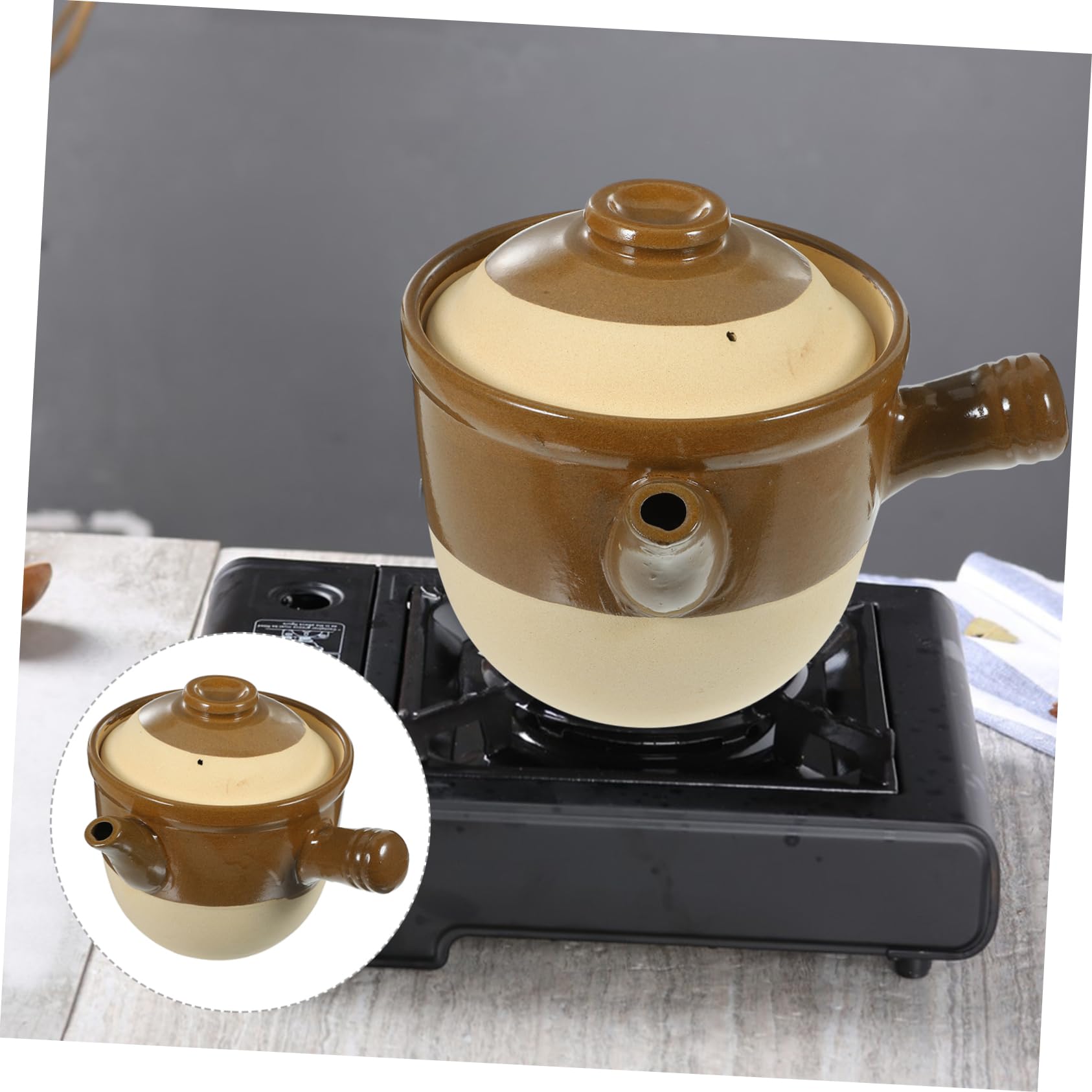 Cabilock Cazuela De Barro Olla De Cocina Utensilios De Cocina Resistente Al Calor