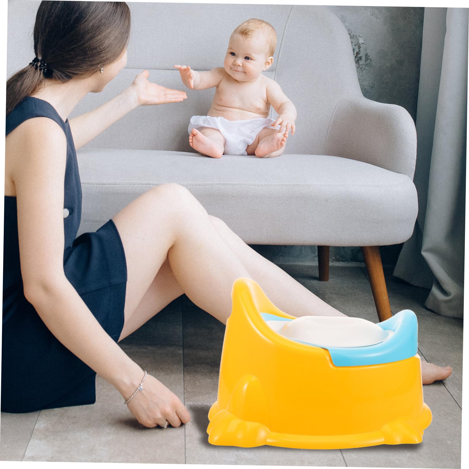 ifundom Orinal Portátil Inodoro De Entrenamiento y De Limpiar Diseño Práctico Aprendizaje Casa y