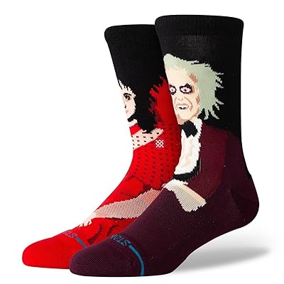 Stance Dearly Beloved Crew Knee High Socks Shoes Maroon