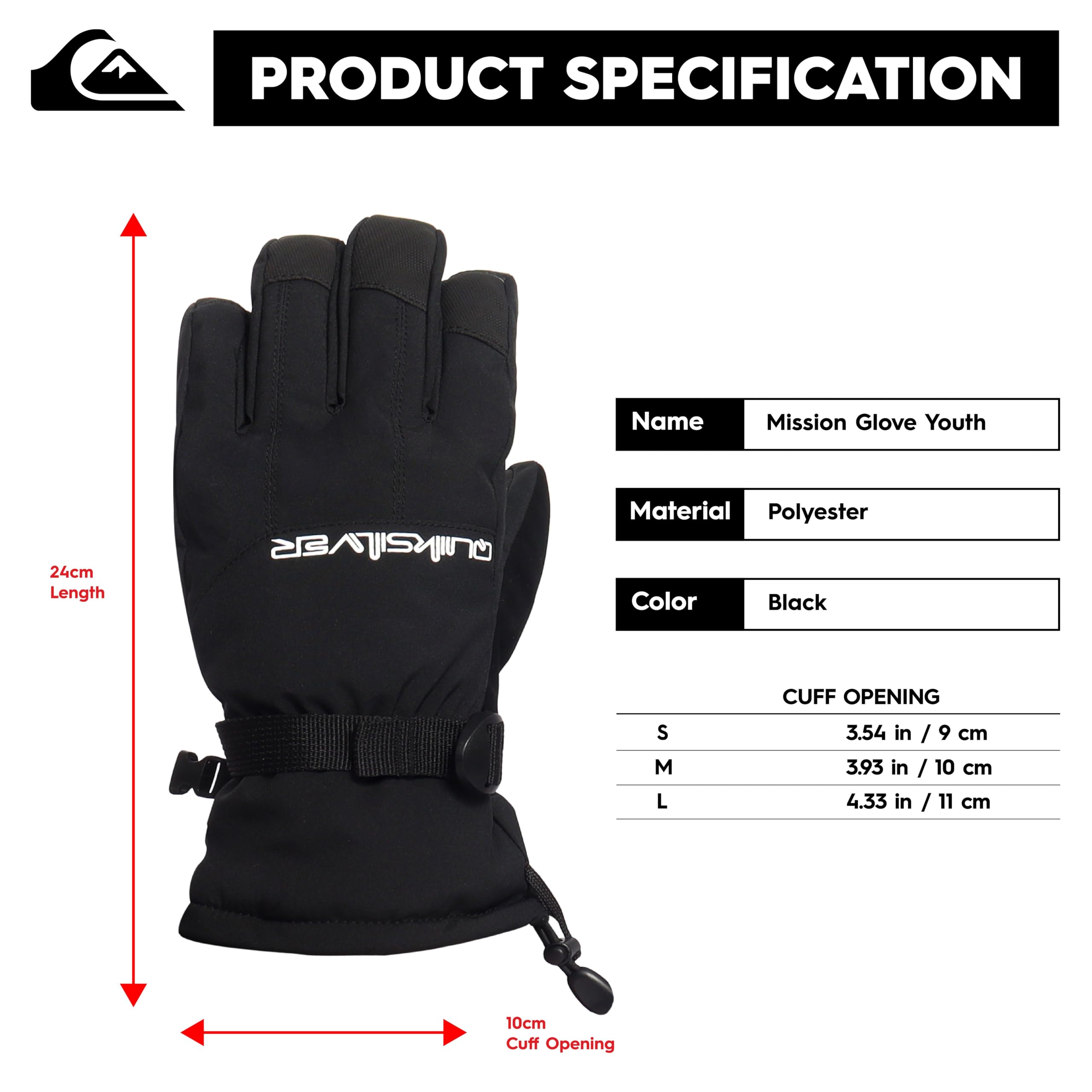 Quiksilver Mission Glove Youth Guanti Bambini e ragazzi