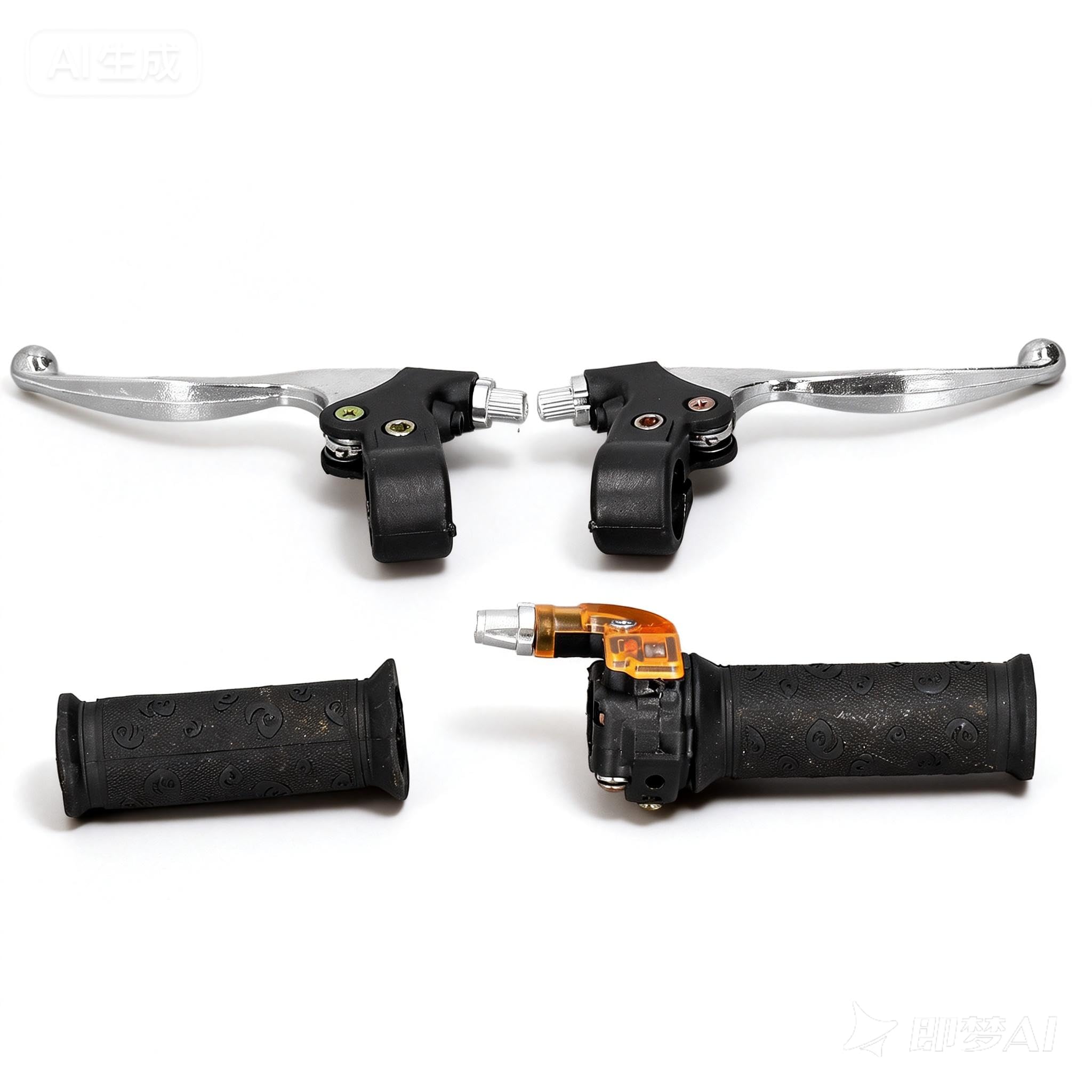 OUKENS Set leve freno frizione, moto universali 22mm Sinistra Destra Twist Manopole Acceleratore Acceleratore Kit per 47cc 49cc 2 Tempi Dirt Bike