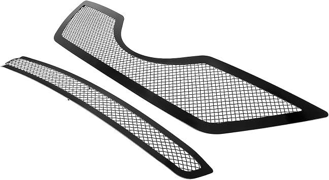 APS Premium Stainless Steel Black Mesh Grille Grill Insert Combo Compatible with Toyota Camry 2007 2008 2009 Main Upper Lower Bumper N19-H04877T