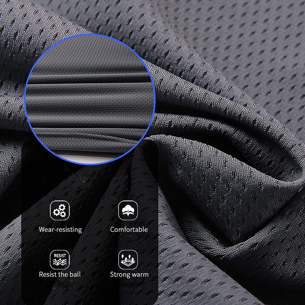rismart Uomo Asciugatura Veloce Pantaloncini Allenarsi Passeggio Sportivo Pantaloni Corti con Cerniera Tasca