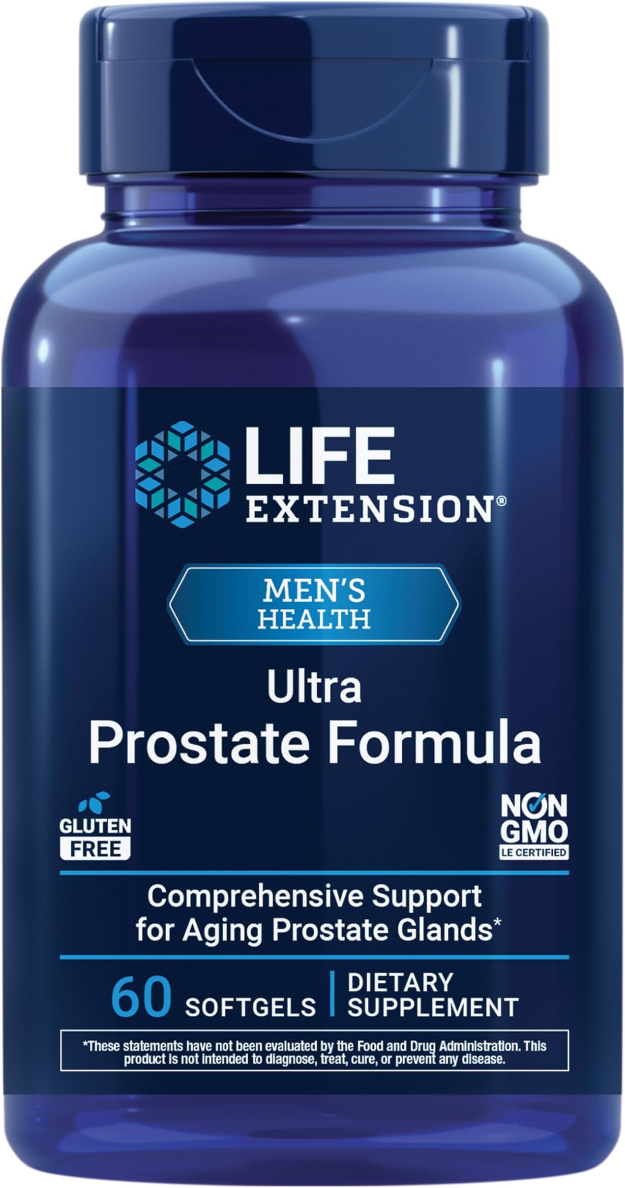Ultra Prostate Formula, Saw Palmetto for Men, pygeum, stinging Nettle Root, lycopene, Prostate Health, Urination Flow, PSA, Non-GMO, Gluten-Free, 60 softgels