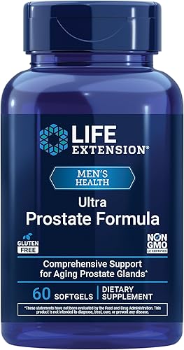 Life Extension Fórmula ultra próstata, palma enana americana para hombres, pygeum, raíz de ortiga picante, licopeno, salud de la próstata, flujo de