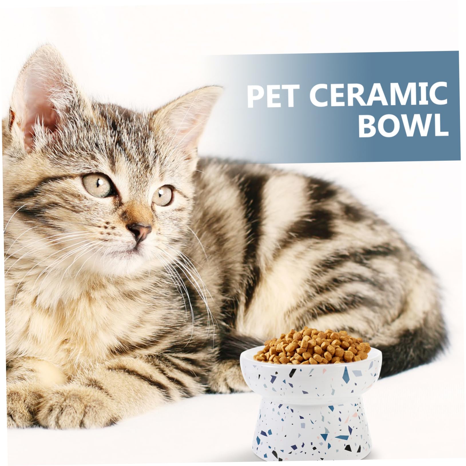 Comedero Gato Cerámica Comedero Mascotas Antideslizante Diseño Decorativo