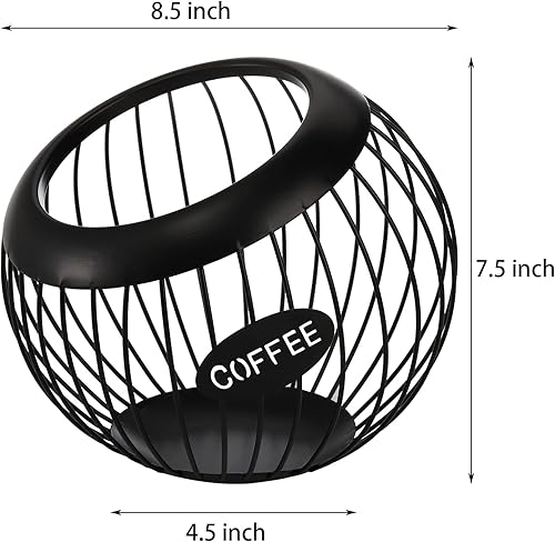 Miniatura 2 de TOPZEA Soporte para cápsulas de café, organizador de cápsulas de café de gran capacidad, organizador de cápsulas de café, almacenamiento de cápsulas