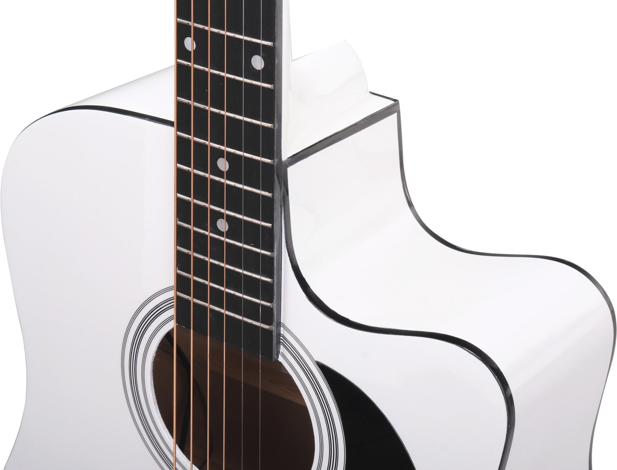 Classic Cantabile WS-10WH-CE Chitarra Western Acustica Amplificata Dreadnought Cutaway EQ