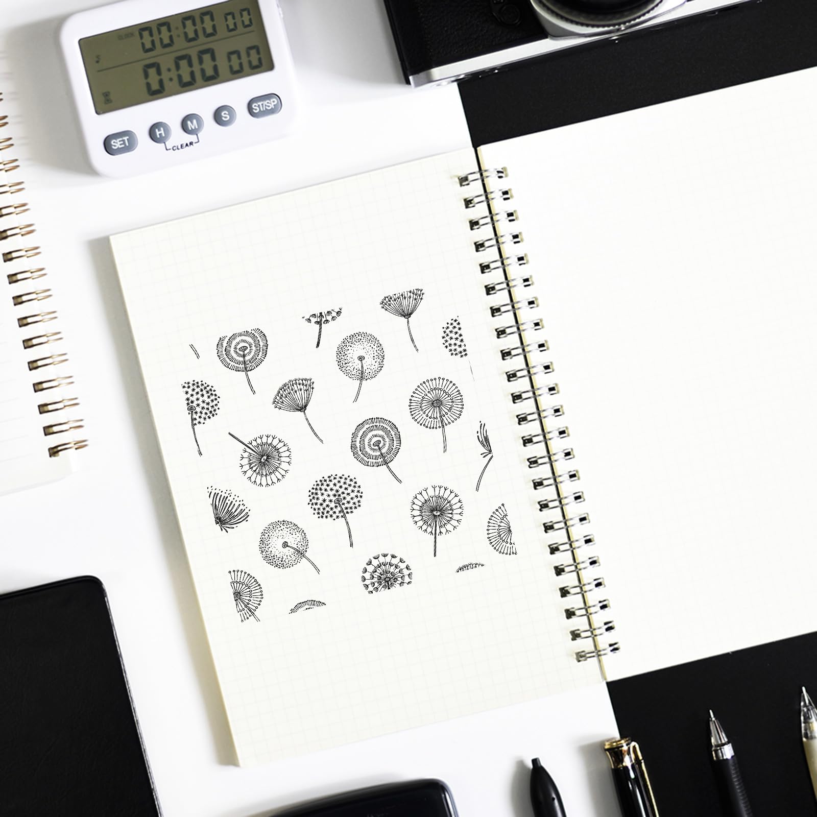 PATIKIL Tampons Transparents En Silicone T1805 - Motif Nlit - Pour La