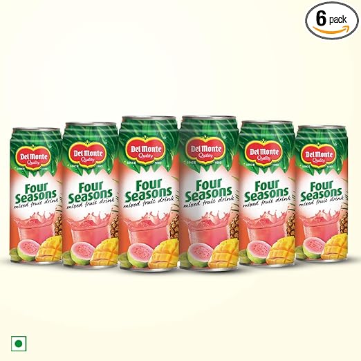 Del Monte Four Seasons Fruit Drink Gift Pack, Pack of 6, 240ml