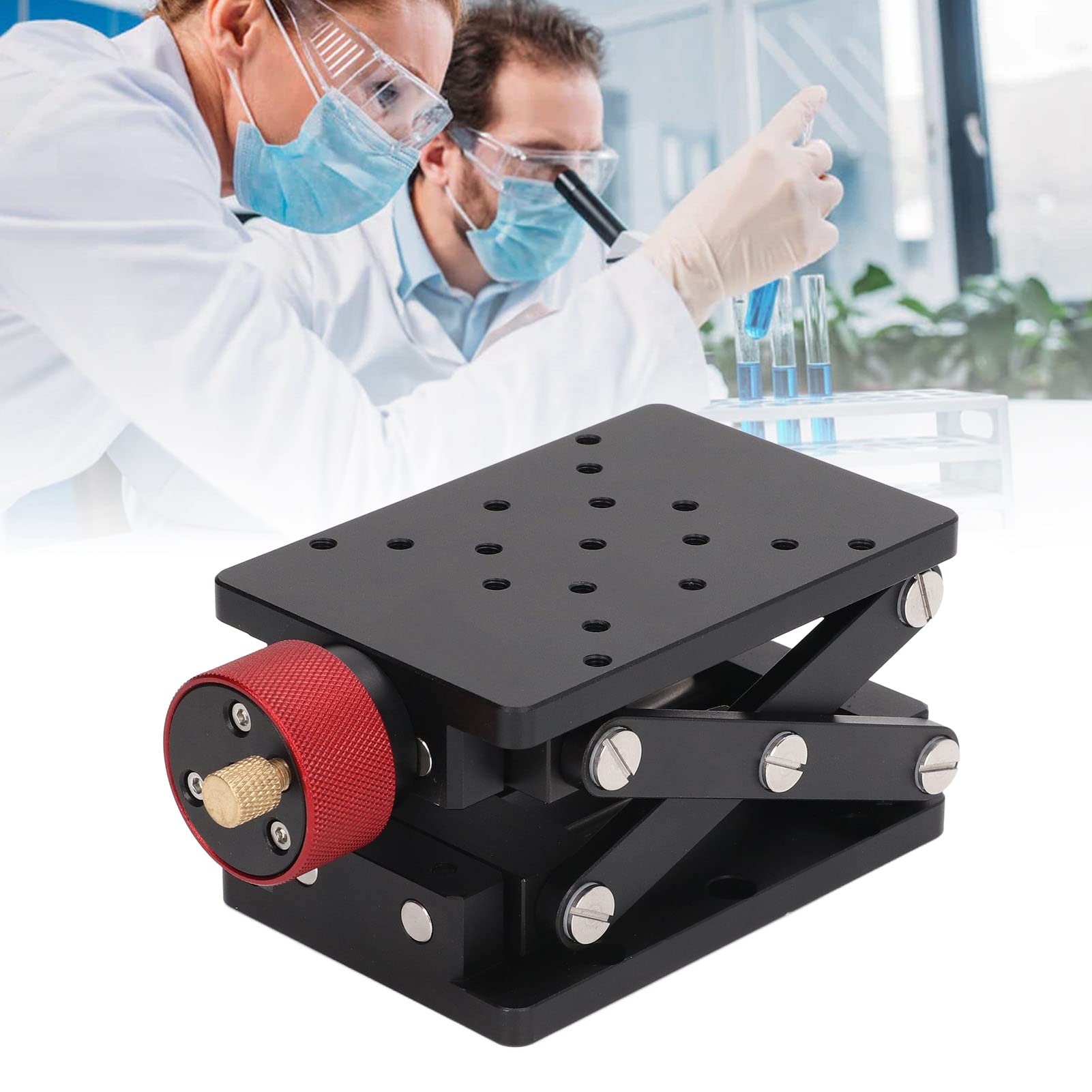 PLATAFORMA ELEVADORA DE TIJERA DE ALEACIÓN DE ALUMINIO PARA EXPERIMENTOS DE LABORATORIO