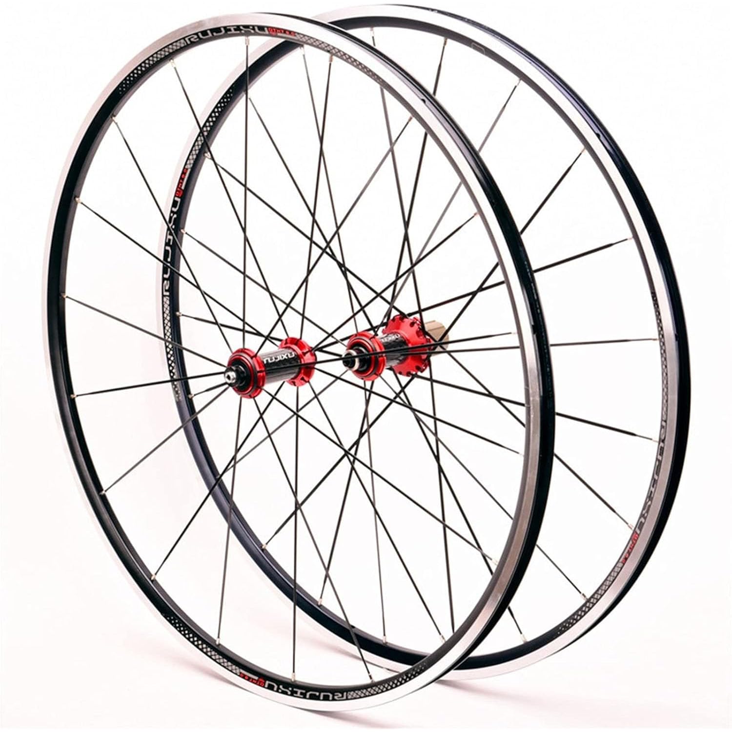 ZXGSXIOU Road Bike Wheelset 700C Carbon Hub Rim/V-Brake Quick Release for 7 8 9 10 11-Speed Cassette 1548G Cruiser Bicycle Wheels