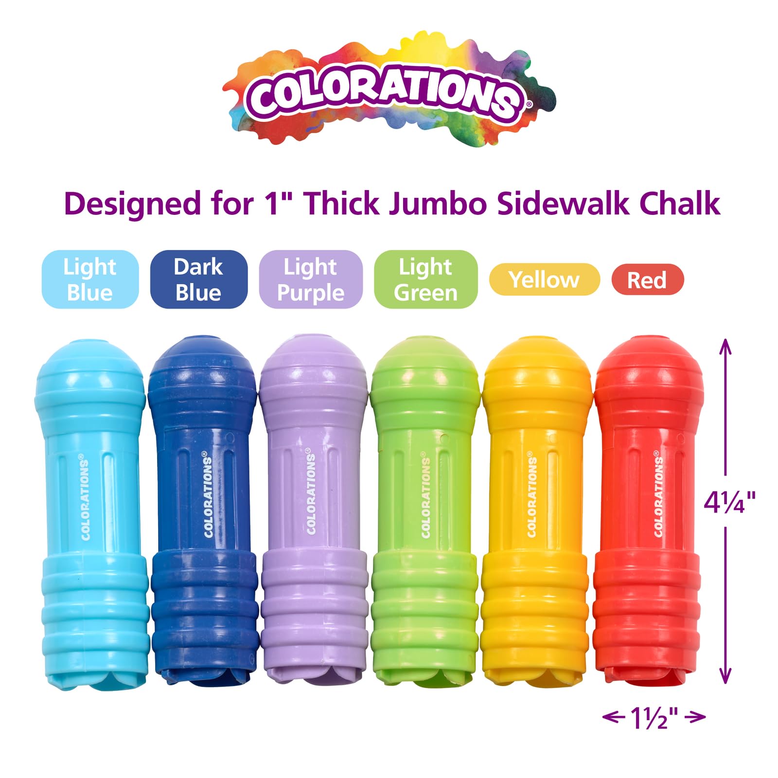 Amazon.com: Colorations Jumbo Chalk Holder - Set of 6 : Office