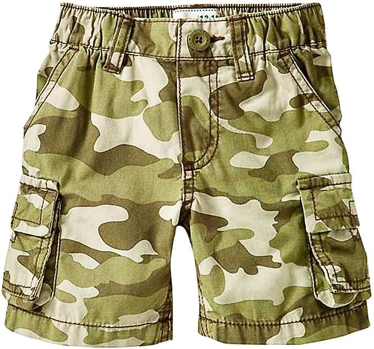 Athletica Baby Toddler Boys Camo Print Cargo Shorts - Green (Size: 2T)