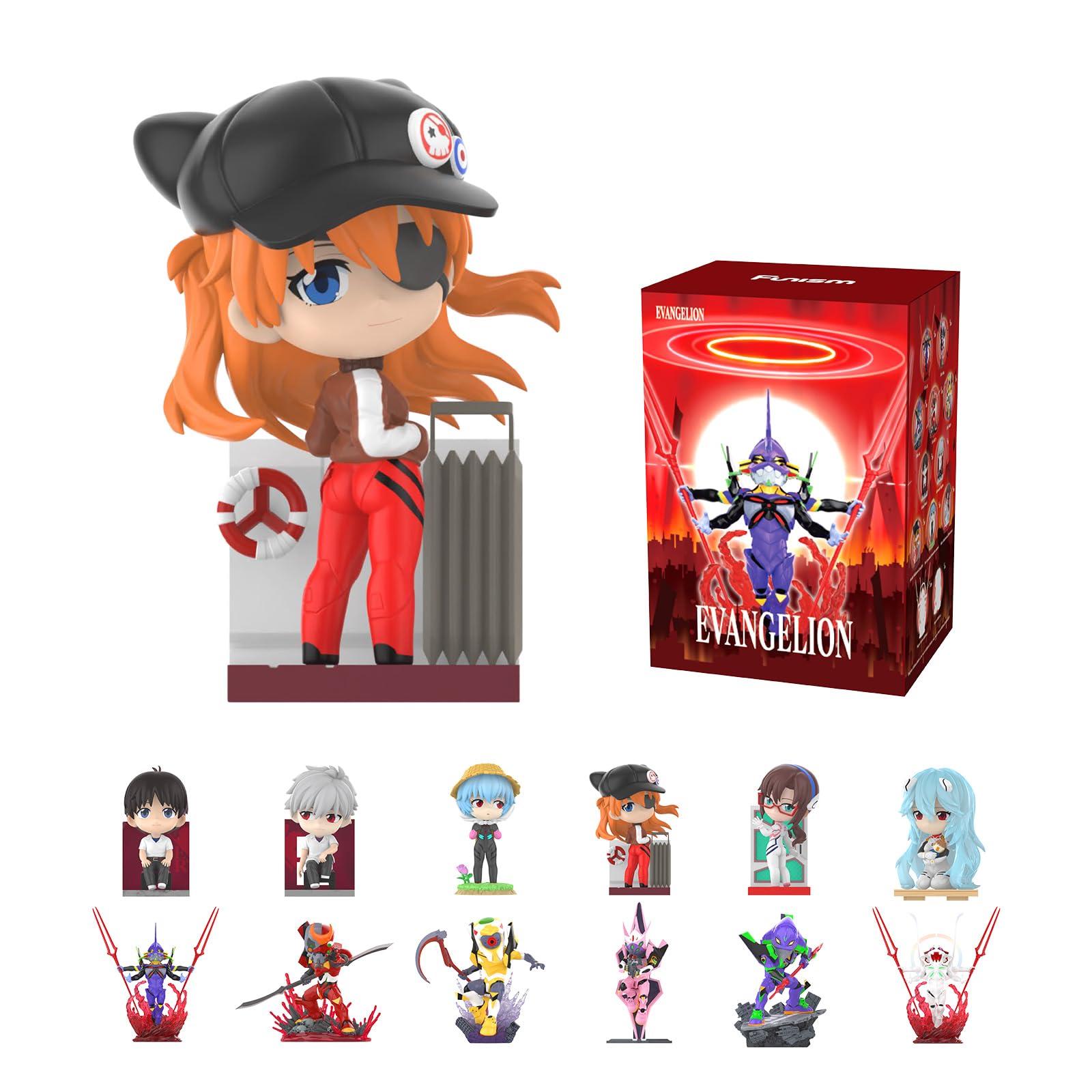 EVA Vol.2 Evangelion Blind Box Figures, Anime Collectible Toys, Single Box