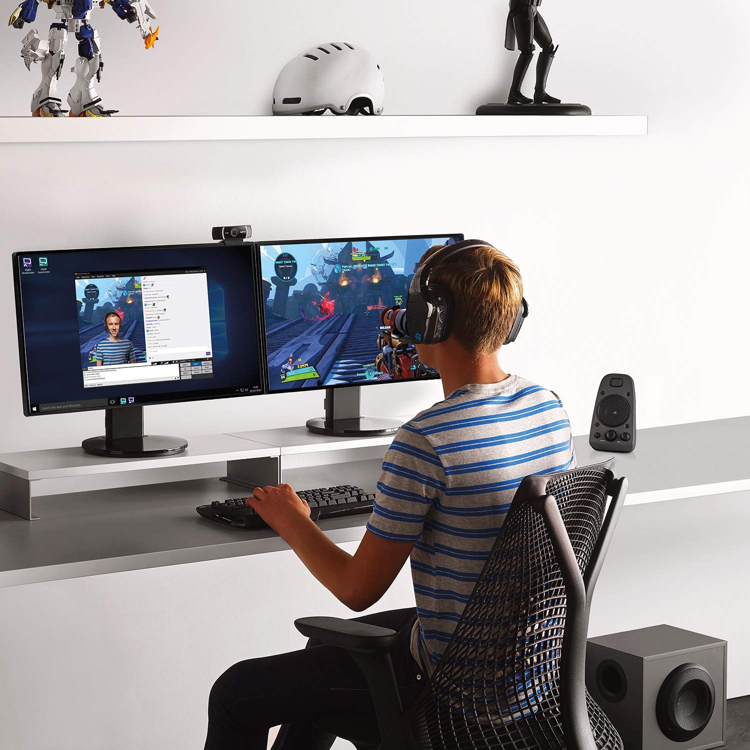 Logitech Z625 Powerful Thx Sound, Głośniki Komputerowe, Wyjątkowy Dźwięk Thx I Technologia Optyczna, Analog, Pc/Mac - Czarny,980-001256