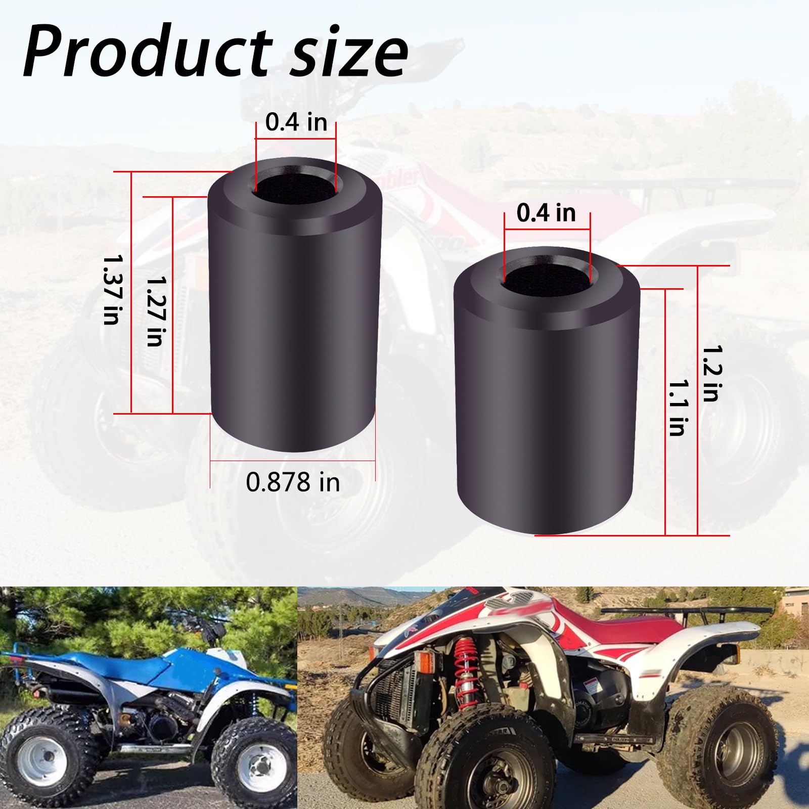 Amazon.com: 7041448 Rear Shock Bushings Compatible With rear