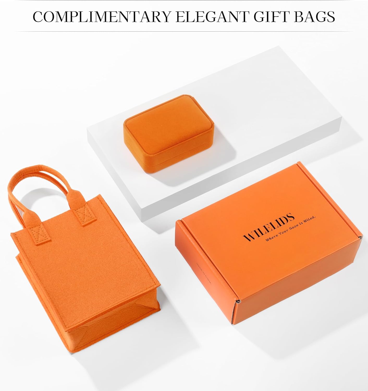 925 Sterling Silver Pearl Drop Earrings for Women, 14K Gold Plated CZ Flower Dangle Hypoallergenic White Pearl Earrings, Elegant Wedding Bridal Jewelry Gift Set with Luxury Orange Gift Box & Tote Bag - Image 2