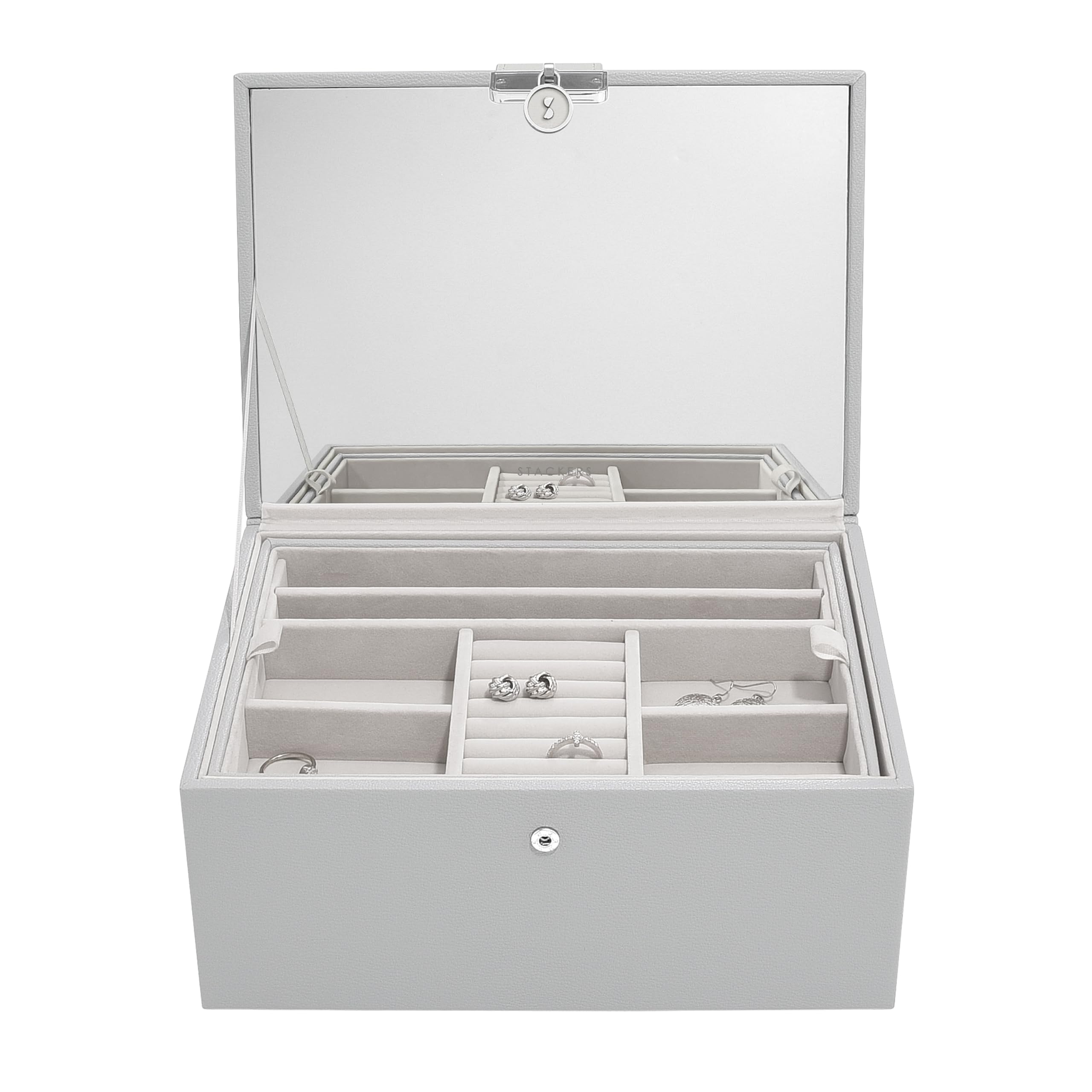 Stackers Pebble Grey Luxury Classic Jewellery Box