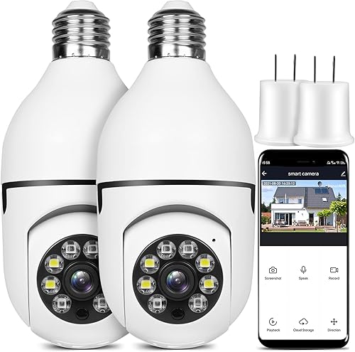 OFYOO Cámara de seguridad inalámbrica para interiores y exteriores, 2.4G, WiFi, cámaras de seguridad para la seguridad del hogar, cámara panorámica disponible en Yaxa Venezuela