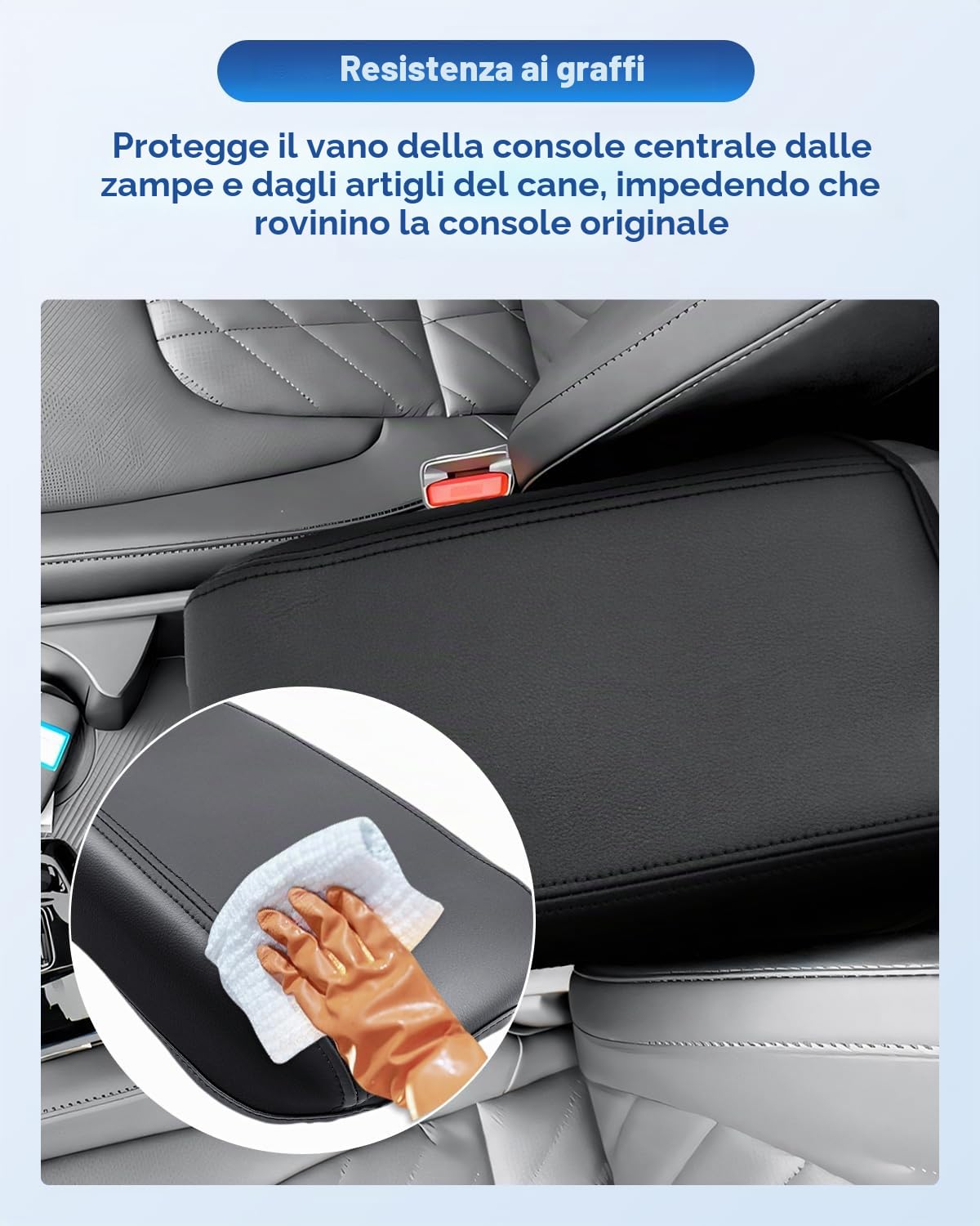 CDEFG Compatibile con Kia Sportage NQ5 2022-2024 2025 Bracciolo Centrale Bracciolo Copertura Protezione Protezione Antigraffio Console Centrale Similpelle Bracciolo Box Cover Auto Sportage 2025