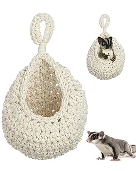 Amazon | フクロモモンガ ポーチ モモンガポーチ 手織り 雫型 吊