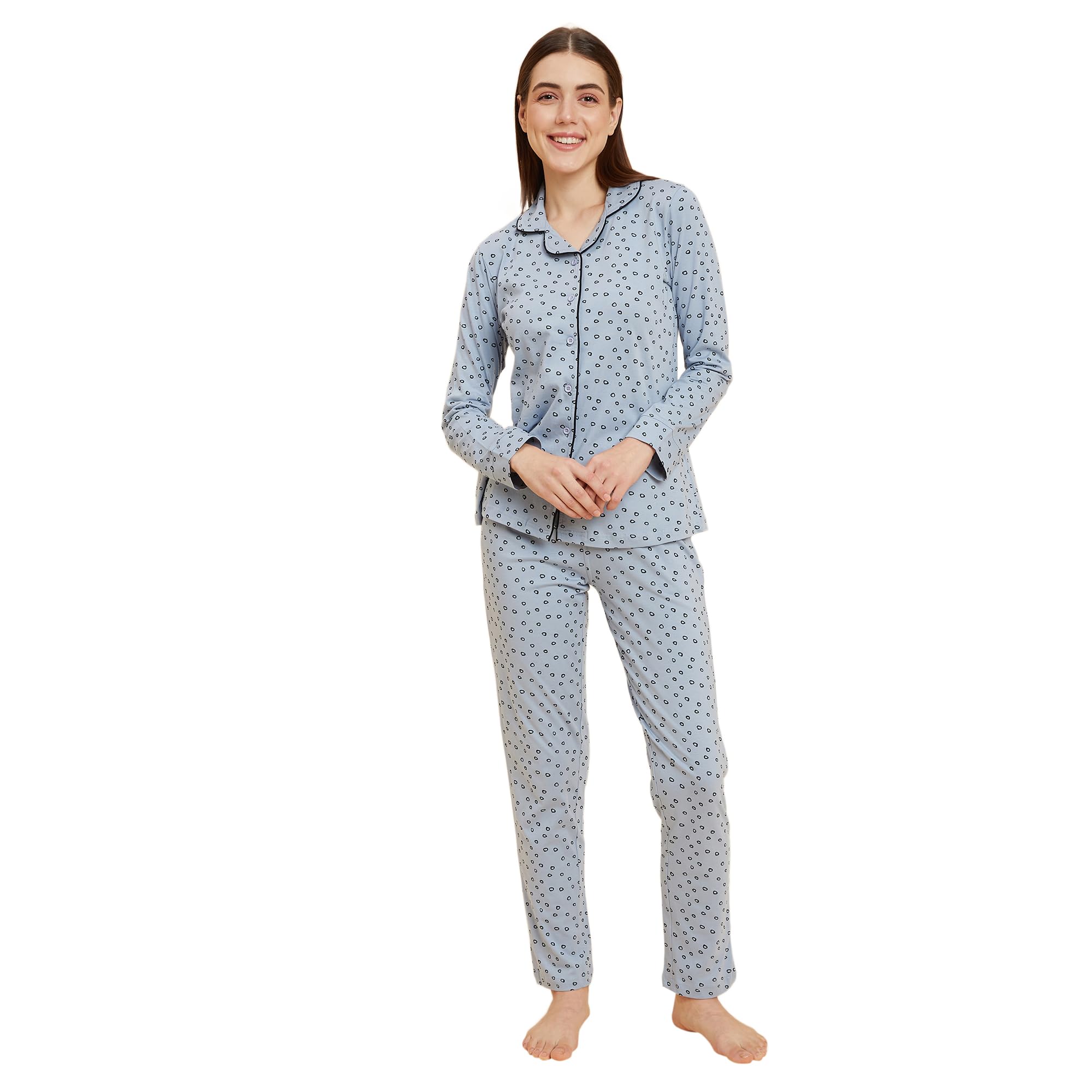 sweet dreams OCW-3114 Blue Pyjama Set-picture-13