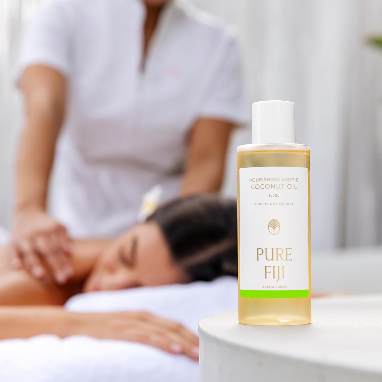 PURE FIJI Nourishing Exotic Coconut Body Oil, Noni (7.7 fl oz/230ml) - Image 3