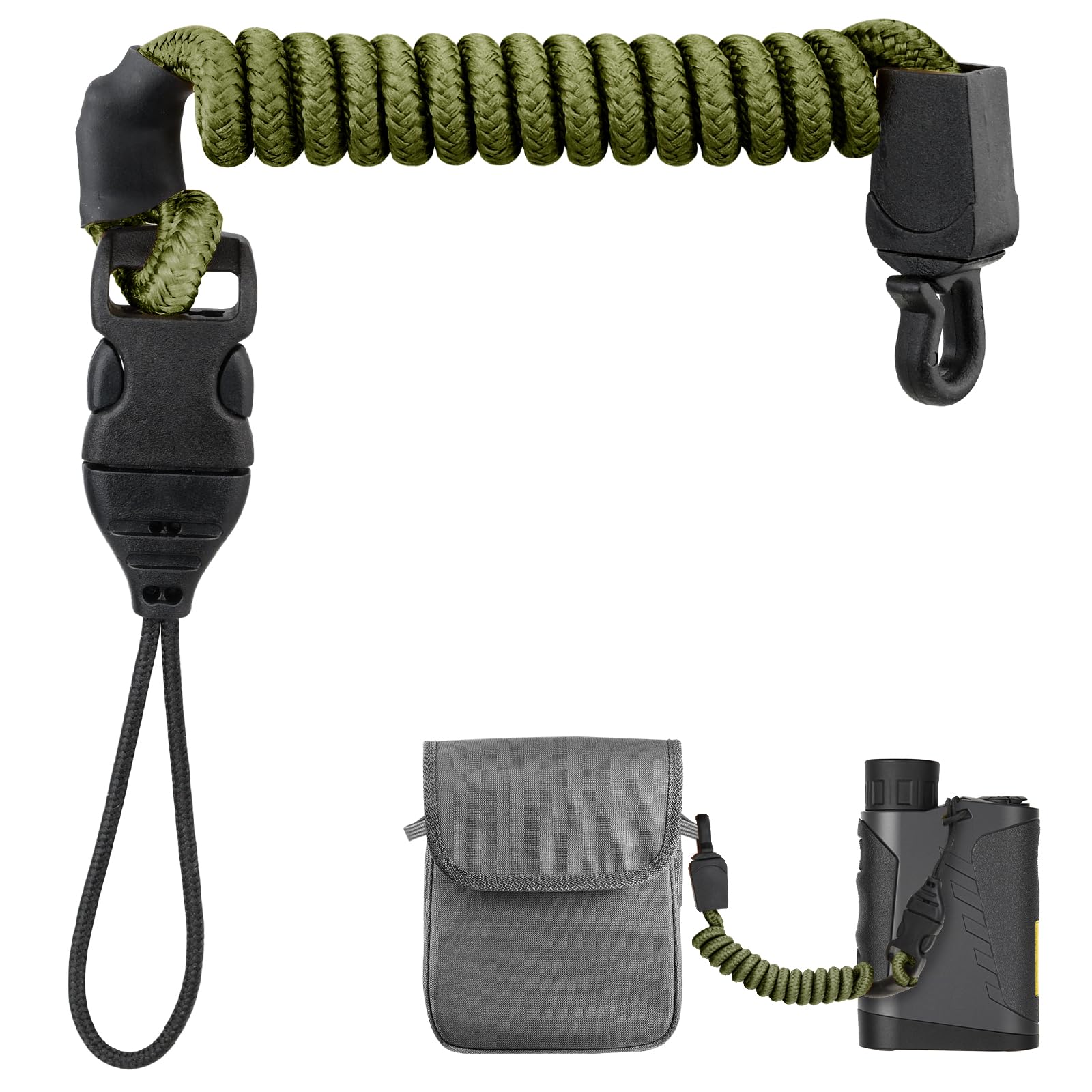 Rangefinder Tether, Detachable Range Finder Lanyard for Hunting,  Retractable Nylon Elastic Rope Army Green Short : Amazon.ca: Sports &  Outdoors