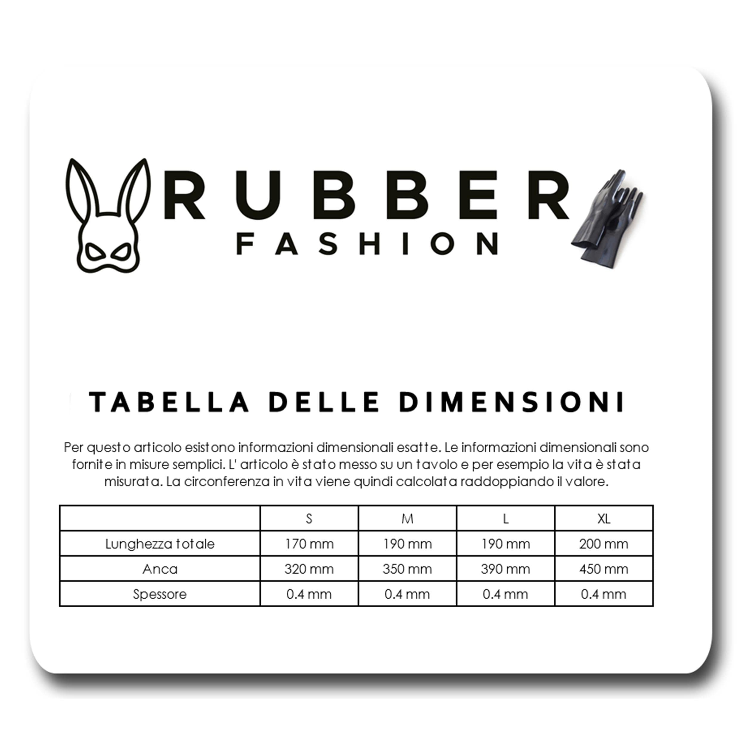 Rubberfashion Slip in Lattice Tanga - String Sexy Shine - Dessous in Gomma per Donne