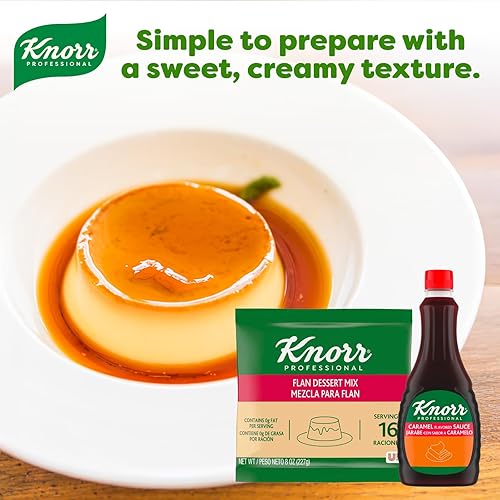 Miniatura 5 de Knorr Professional Creme Caramel Flan - Mezcla de postre de flan, 0.00 oz de grasa trans, 8 onzas (paquete de 6)