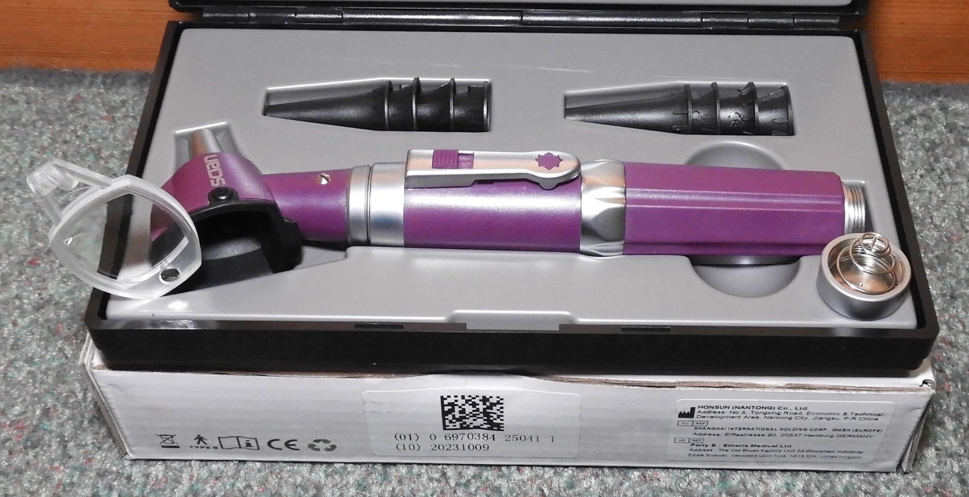 Scian Otoscope Ear Scope with Light, Fiber Optic Otoscopes with Hard