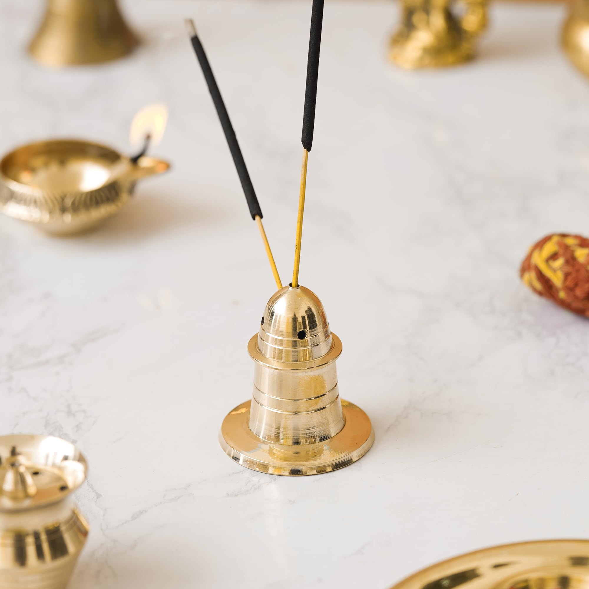 eCraftIndia Golden Brass Agarbatti Stand for Pooja - Incense Stick Holder - Agarbatti Holder - Incense Holder for Home Temple Mandir, Office, Meditation Room, Yoga Studio - Gift Diwali, Housewarming (B0CGRV2T26) Amazon Price History, Amazon Price Tracker