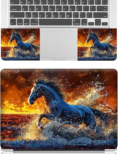 Miniatura 17 de Adhesivo para laptop de 12.1-15.6 pulgadas, calcomanía reutilizable universal de vinilo para laptop, protector de arte impermeable en color panal