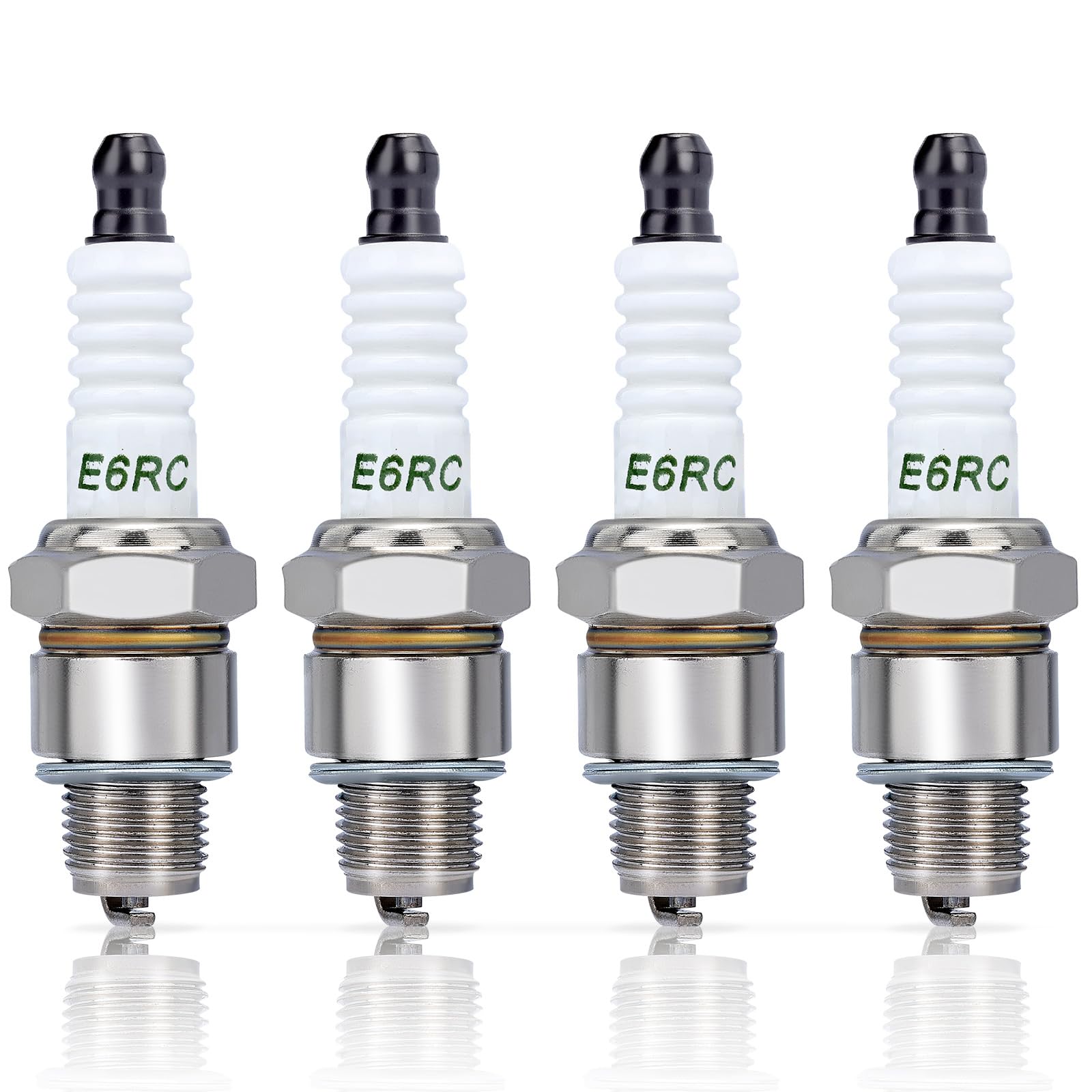 BR6HS Spark Plug for Torch E6RC Champion RL82C RL86C Robin 065-01401-50S NGK BR6HS Spark Plug 4 PACK