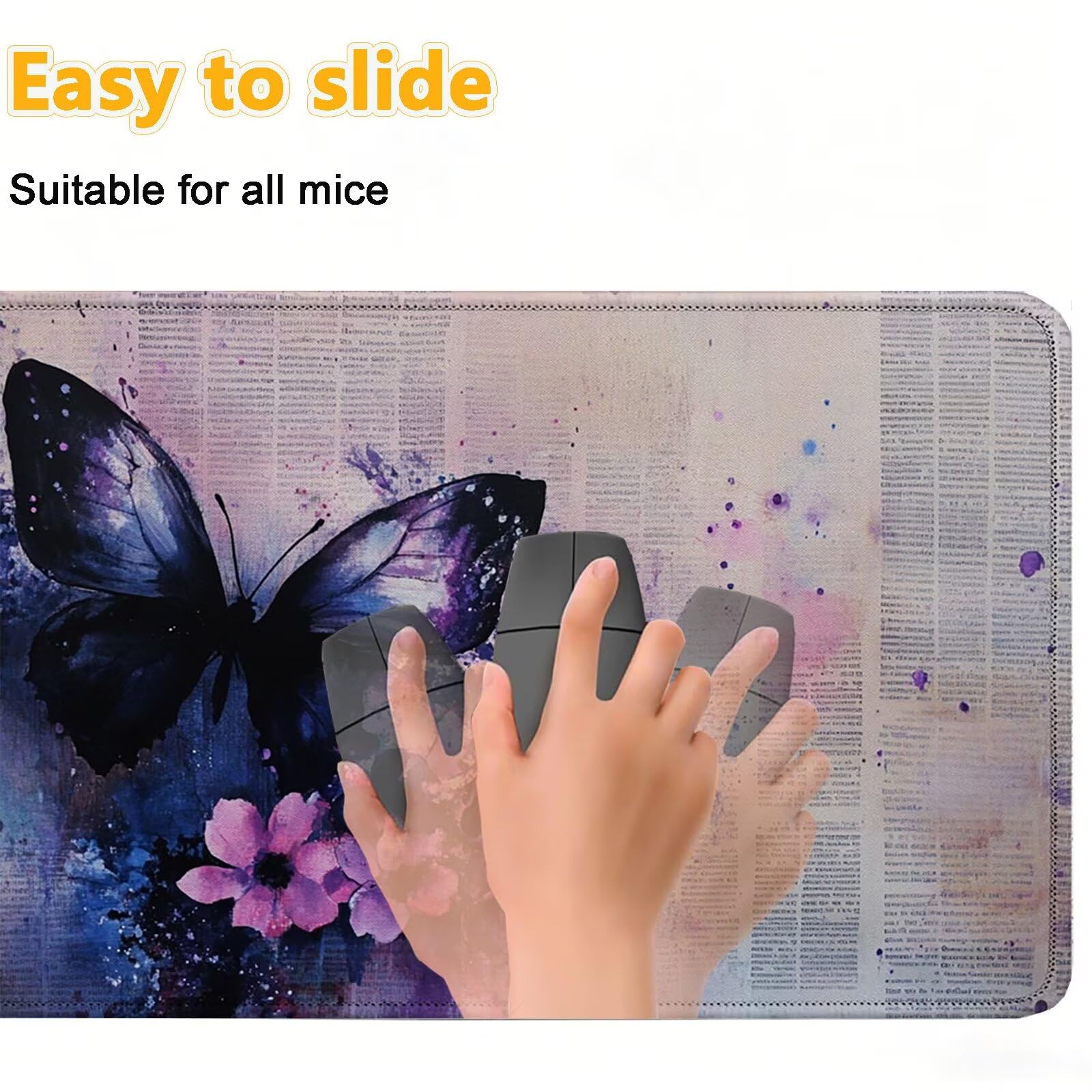 Tappetino Mouse 900x450mm | Superficie Ultra-Liscia | Viola 0-z686