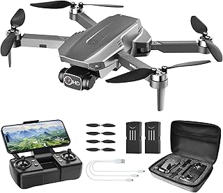 B12 GPS Drones with 4K Camera for Adults, Under 250g, Brushless Motor, Smart Return Home, Follow Me, Waypoint Fly, 50 Mins Long Flight, Lightweight and Foldable Drone for Beginner
