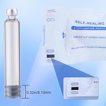 60 Unit Reusable Peptide Pen Injector | Include 2pcs 3mL Cartridges and Protect Case Clear Scale Design