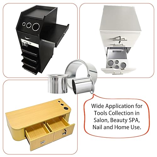 Miniatura 6 de Contenedor abierto de 3.0 pulgadas y 2.0 pulgadas para peinar el cabello, rizador, soporte de plancha plana con aparato de secadora, organizador de