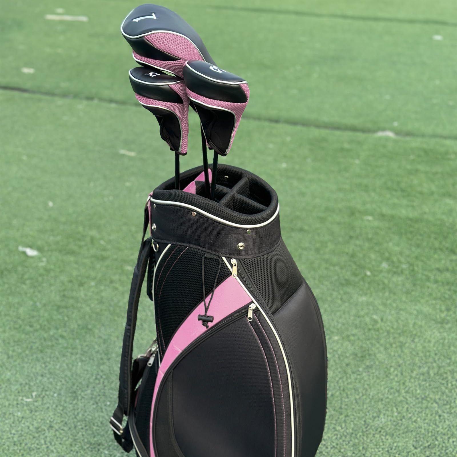 Andux Golfschlägerhauben 460cc Driver Fairwayholz mit Klettverschluss 3 Stück