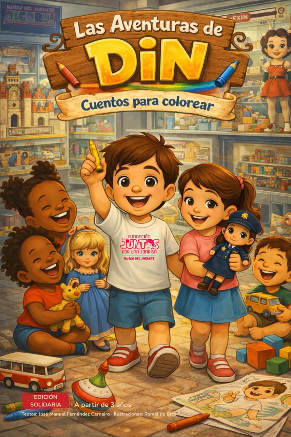 Las Aventuras de Din: Cuentos para colorear