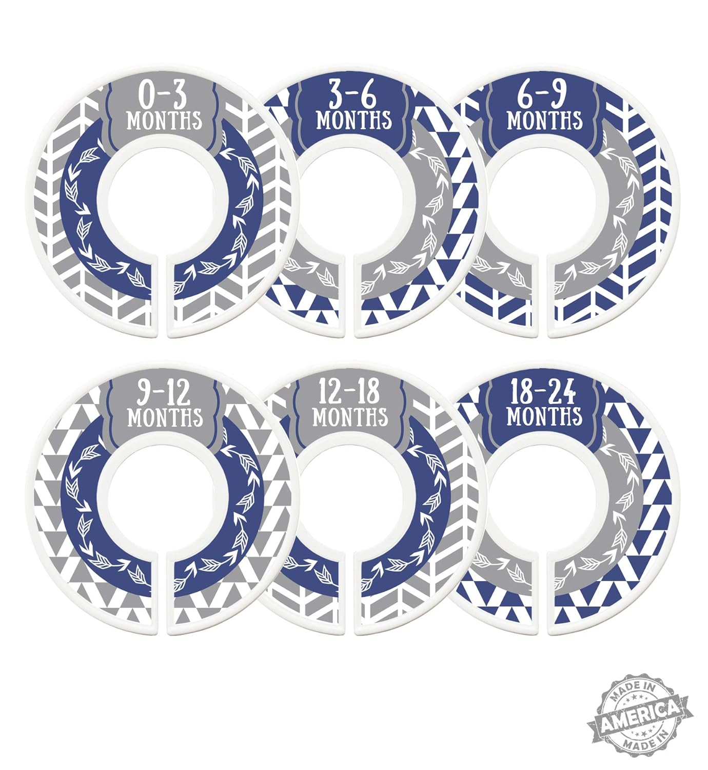 Modish Labels Baby Nursery Closet Dividers, Closet Organizers, Nursery