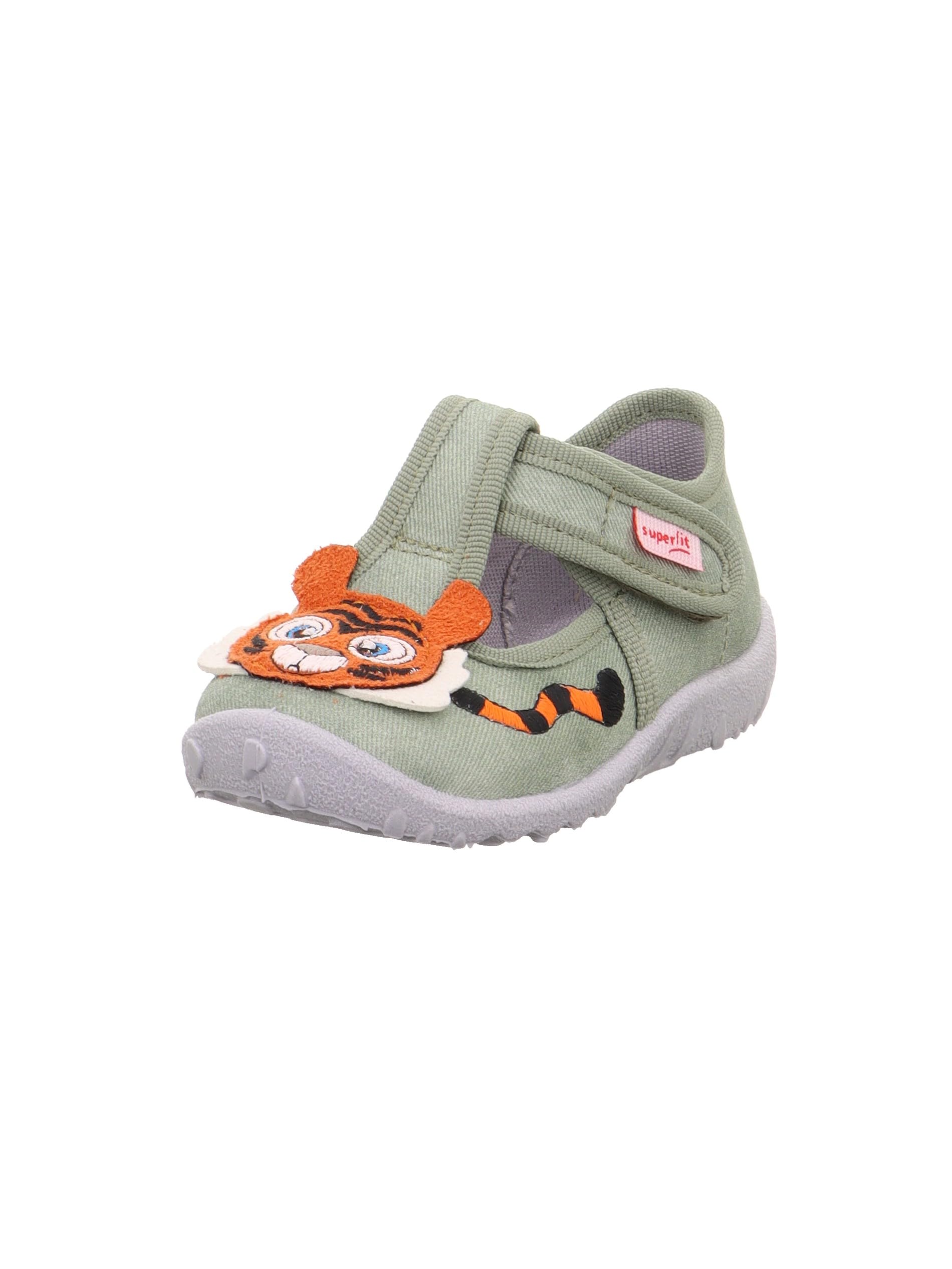 Superfit Boys Spotty Slippers, Light Green 7510, 2 UK Child